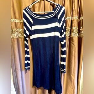 Ralph Lauren like new navy and white dress